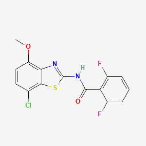 N-(7-chloro-4-methoxybenzo[d]thiazol-2-yl)-2,6-difluorobenzamide