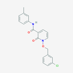 1-((3-chlorobenzyl)oxy)-2-oxo-N-(m-tolyl)-1,2-dihydropyridine-3-carboxamide