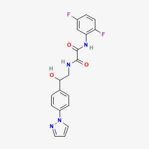 N'-(2,5-Difluorophenyl)-N-[2-hydroxy-2-(4-pyrazol-1-ylphenyl)ethyl]oxamide