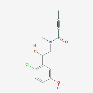 N-[2-(2-Chloro-5-hydroxyphenyl)-2-hydroxyethyl]-N-methylbut-2-ynamide