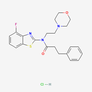 N-(4-fluorobenzo[d]thiazol-2-yl)-N-(2-morpholinoethyl)-3-phenylpropanamide hydrochloride