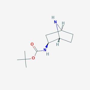 molecular formula C11H20N2O2 B2383366 tert-butyl N-[rel-(1S,2S,4R)-7-azabicyclo[2.2.1]heptan-2-yl]carbamate CAS No. 2098589-06-9