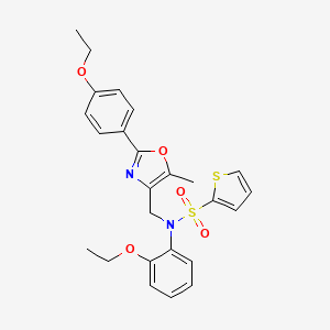N-(2-ethoxyphenyl)-N-((2-(4-ethoxyphenyl)-5-methyloxazol-4-yl)methyl)thiophene-2-sulfonamide