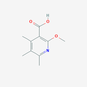 molecular formula C10H13NO3 B2383397 2-Methoxy-4,5,6-trimethylpyridine-3-carboxylic acid CAS No. 2222511-79-5