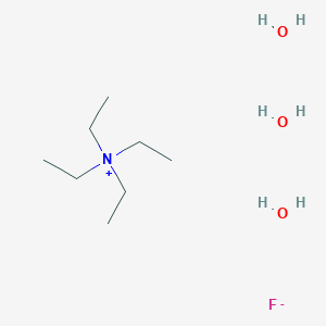molecular formula C8H26FNO3 B2383405 Tetraethylammonium fluoride trihydrate CAS No. 63123-00-2; 665-46-3