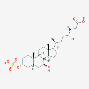 N-[(3a,5b,7b)-7-hydroxy-24-oxo-3-(sulfooxy)cholan-24-yl]-Glycine