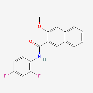 molecular formula C18H13F2NO2 B2383433 N-(2,4-difluorophenyl)-3-methoxynaphthalene-2-carboxamide CAS No. 325978-48-1
