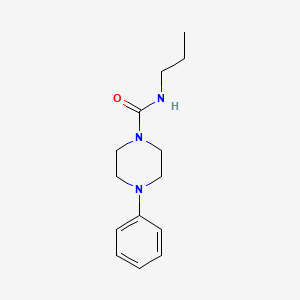 molecular formula C14H21N3O B2383442 4-phenyl-N-propylpiperazine-1-carboxamide CAS No. 464178-61-8