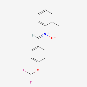 B2383468 (Z)-N-(4-(difluoromethoxy)benzylidene)-2-methylaniline oxide CAS No. 691376-81-5