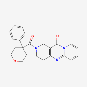 2-(4-phenyltetrahydro-2H-pyran-4-carbonyl)-3,4-dihydro-1H-dipyrido[1,2-a:4',3'-d]pyrimidin-11(2H)-one