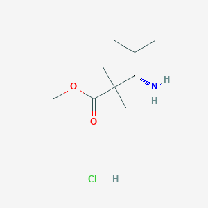 Methyl (3S)-3-amino-2,2,4-trimethylpentanoate;hydrochloride