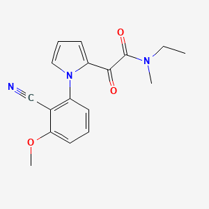 2-[1-(2-cyano-3-methoxyphenyl)-1H-pyrrol-2-yl]-N-ethyl-N-methyl-2-oxoacetamide