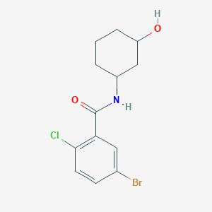 molecular formula C13H15BrClNO2 B2383543 5-bromo-2-chloro-N-(3-hydroxycyclohexyl)benzamide CAS No. 1179874-11-3