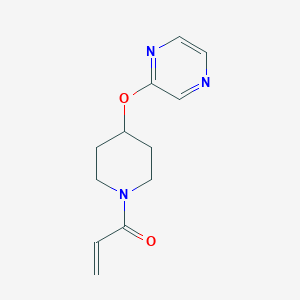 1-(4-Pyrazin-2-yloxypiperidin-1-yl)prop-2-en-1-one