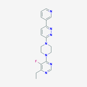 4-Ethyl-5-fluoro-6-[4-(6-pyridin-3-ylpyridazin-3-yl)piperazin-1-yl]pyrimidine