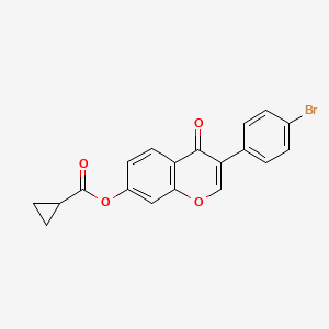 3-(4-bromophenyl)-4-oxo-4H-chromen-7-yl cyclopropanecarboxylate