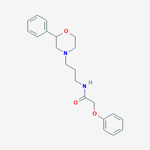 2-phenoxy-N-(3-(2-phenylmorpholino)propyl)acetamide