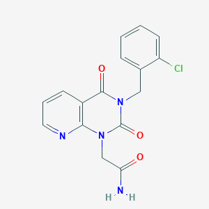 2-{3-[(2-chlorophenyl)methyl]-2,4-dioxo-1H,2H,3H,4H-pyrido[2,3-d]pyrimidin-1-yl}acetamide