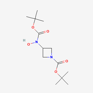 Tert-butyl 3-[hydroxy-[(2-methylpropan-2-yl)oxycarbonyl]amino]azetidine-1-carboxylate