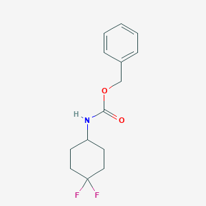 molecular formula C14H17F2NO2 B2383622 Benzyl (4,4-difluorocyclohexyl)carbamate CAS No. 810675-56-0