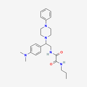 N1-(2-(4-(dimethylamino)phenyl)-2-(4-phenylpiperazin-1-yl)ethyl)-N2-propyloxalamide