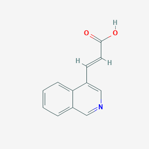 molecular formula C12H9NO2 B2383654 3-(Isoquinolin-4-yl)prop-2-enoic acid CAS No. 2045277-02-7