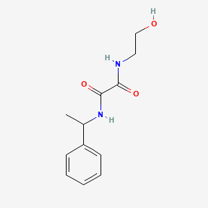 molecular formula C12H16N2O3 B2383656 N1-(2-hydroxyethyl)-N2-(1-phenylethyl)oxalamide CAS No. 339204-35-2