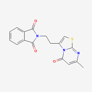 2-(2-(7-methyl-5-oxo-5H-thiazolo[3,2-a]pyrimidin-3-yl)ethyl)isoindoline-1,3-dione