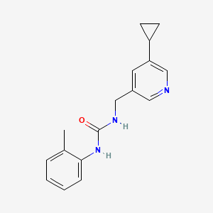 molecular formula C17H19N3O B2383671 1-((5-Cyclopropylpyridin-3-yl)methyl)-3-(o-tolyl)urea CAS No. 2034209-12-4