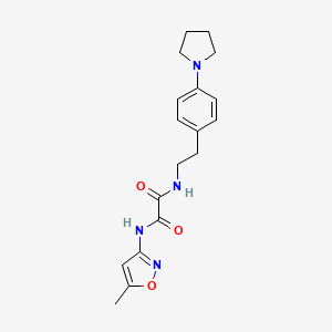 N1-(5-methylisoxazol-3-yl)-N2-(4-(pyrrolidin-1-yl)phenethyl)oxalamide