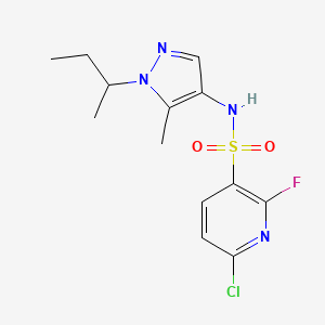 N-[1-(butan-2-yl)-5-methyl-1H-pyrazol-4-yl]-6-chloro-2-fluoropyridine-3-sulfonamide