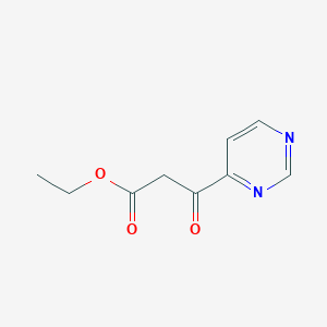 molecular formula C9H10N2O3 B2383688 Ethyl 3-oxo-3-(pyrimidin-4-yl)propanoate CAS No. 64210-67-9