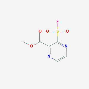 molecular formula C6H5FN2O4S B2383737 Methyl 3-fluorosulfonylpyrazine-2-carboxylate CAS No. 2445785-84-0