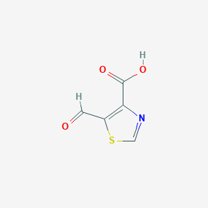molecular formula C5H3NO3S B2383839 5-Formylthiazole-4-carboxylic acid CAS No. 933720-99-1