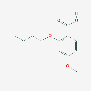 molecular formula C12H16O4 B2383871 2-Butoxy-4-methoxybenzoic acid CAS No. 95420-80-7