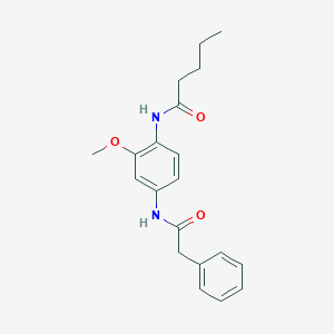 N-{2-methoxy-4-[(phenylacetyl)amino]phenyl}pentanamide