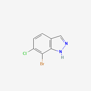 molecular formula C7H4BrClN2 B2383910 7-Bromo-6-chloro-1H-indazole CAS No. 1427361-92-9