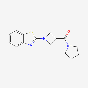 (1-(Benzo[d]thiazol-2-yl)azetidin-3-yl)(pyrrolidin-1-yl)methanone