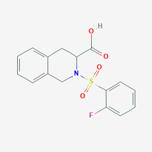 2-(2-Fluorobenzenesulfonyl)-1,2,3,4-tetrahydroisoquinoline-3-carboxylic acid