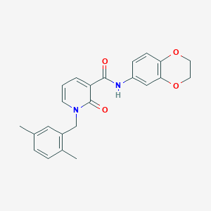 N-(2,3-dihydro-1,4-benzodioxin-6-yl)-1-[(2,5-dimethylphenyl)methyl]-2-oxopyridine-3-carboxamide