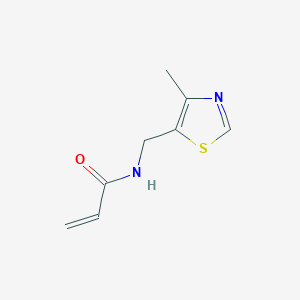 molecular formula C8H10N2OS B2383982 N-[(4-methyl-1,3-thiazol-5-yl)methyl]prop-2-enamide CAS No. 1342347-44-7