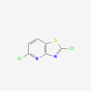 molecular formula C6H2Cl2N2S B2383992 2,5-Dichlorothiazolo[4,5-b]pyridine CAS No. 2567498-97-7