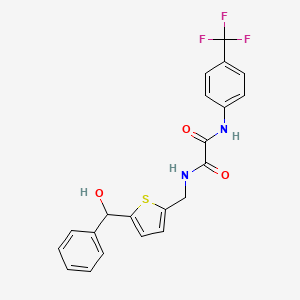 N1-((5-(hydroxy(phenyl)methyl)thiophen-2-yl)methyl)-N2-(4-(trifluoromethyl)phenyl)oxalamide