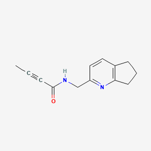 N-(6,7-Dihydro-5H-cyclopenta[b]pyridin-2-ylmethyl)but-2-ynamide