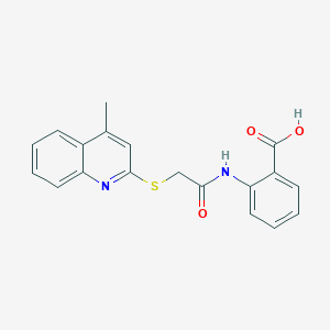 2-[[2-(4-methylquinolin-2-yl)sulfanylacetyl]amino]benzoic Acid