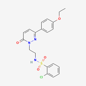 2-chloro-N-(2-(3-(4-ethoxyphenyl)-6-oxopyridazin-1(6H)-yl)ethyl)benzenesulfonamide
