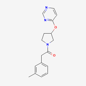 1-(3-(Pyrimidin-4-yloxy)pyrrolidin-1-yl)-2-(m-tolyl)ethanone