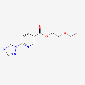 2-ethoxyethyl 6-(1H-1,2,4-triazol-1-yl)nicotinate