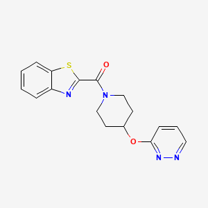 Benzo[d]thiazol-2-yl(4-(pyridazin-3-yloxy)piperidin-1-yl)methanone