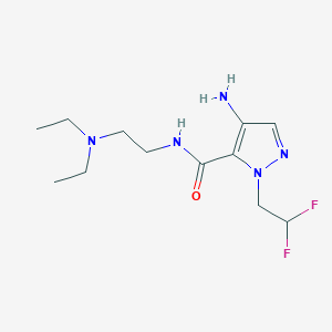 4-Amino-N-[2-(diethylamino)ethyl]-1-(2,2-difluoroethyl)-1H-pyrazole-5-carboxamide